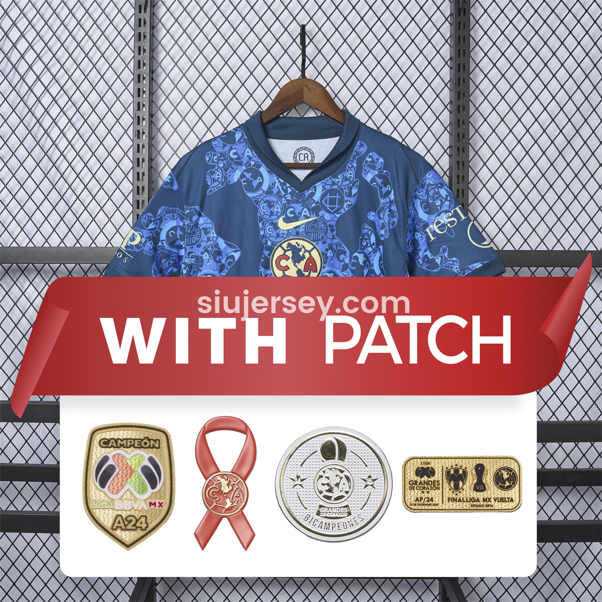 SIUjerseys-【NEW】Club América 24-25 Away Jersey - Fans Version