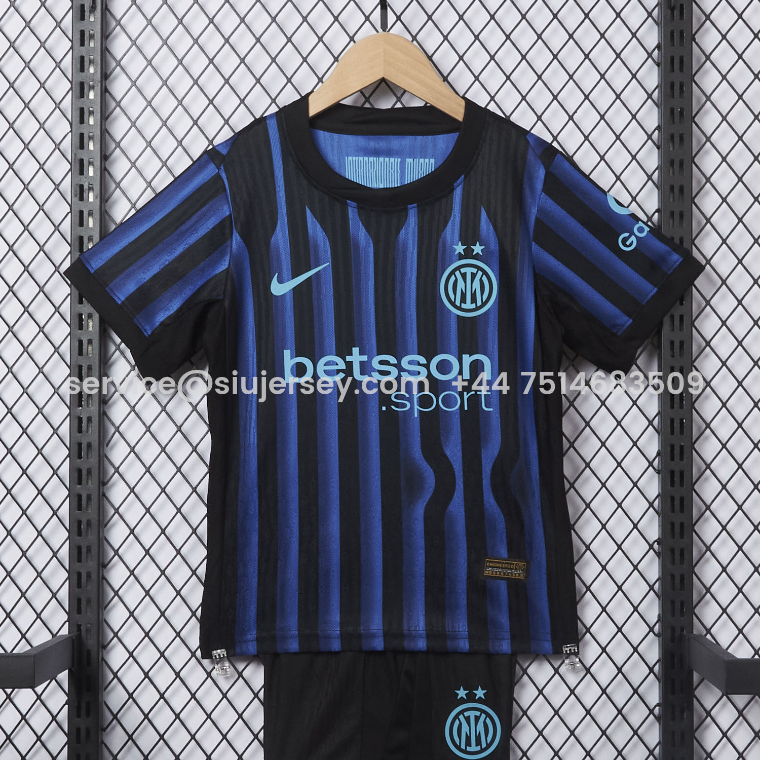 SIUjerseys-Inter Milan 25-26 Home Kids Kit - Player Version