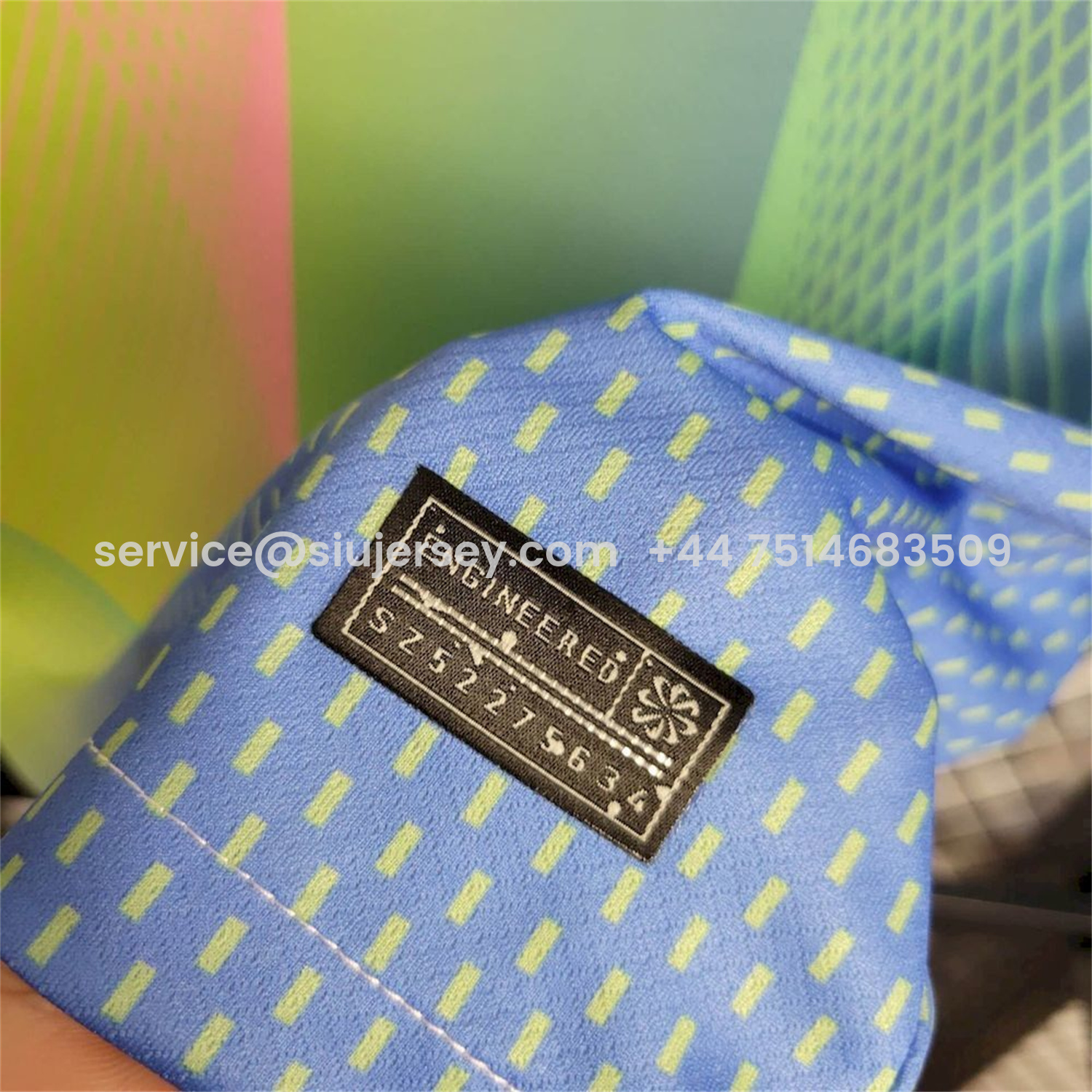 SIUjerseys-Barcelona 25-26 T90 Pink Lines Green And Blue Gradient Special Jersey - Fans Version