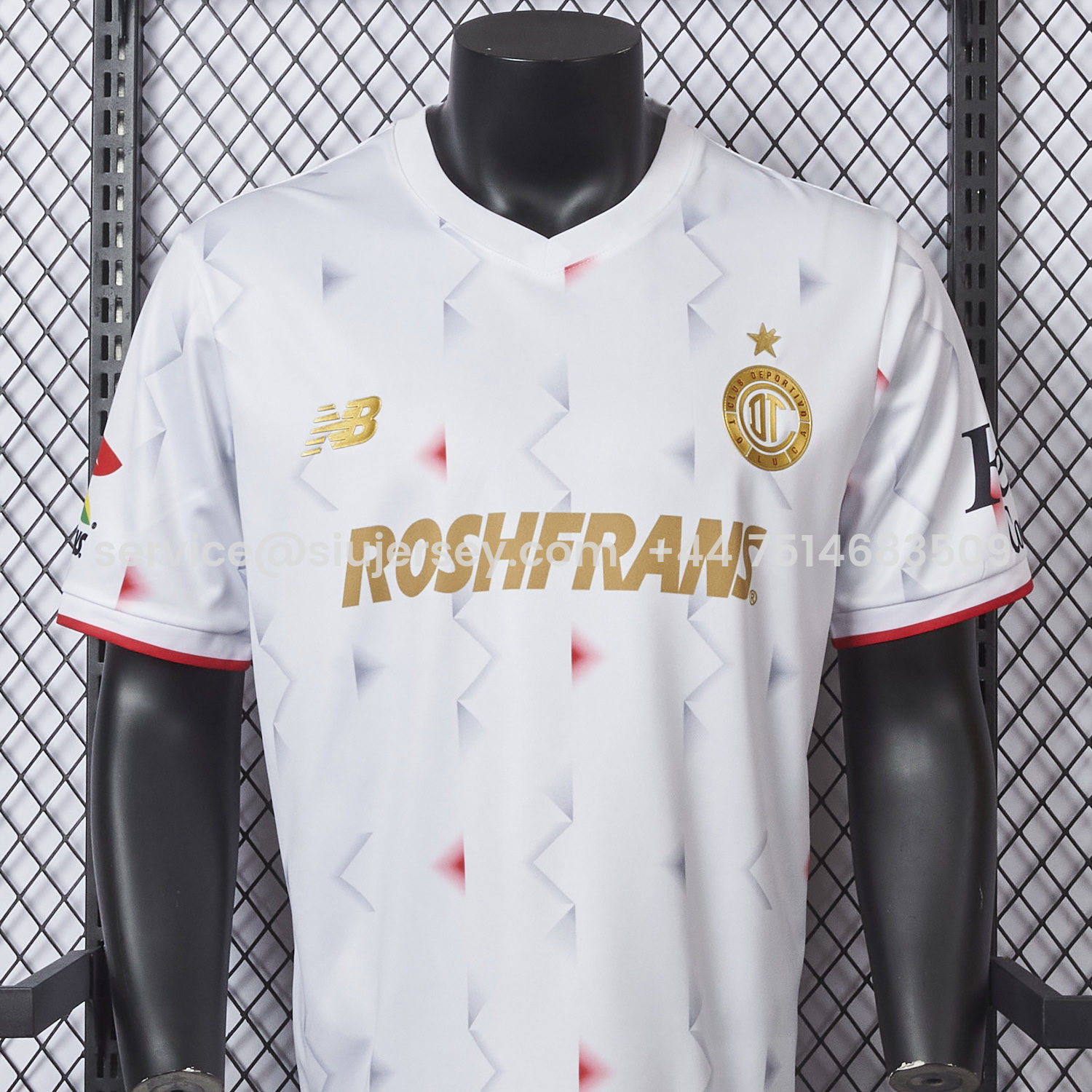 SIUjerseys-Toluca 25-26 Away White Jersey - Player Version