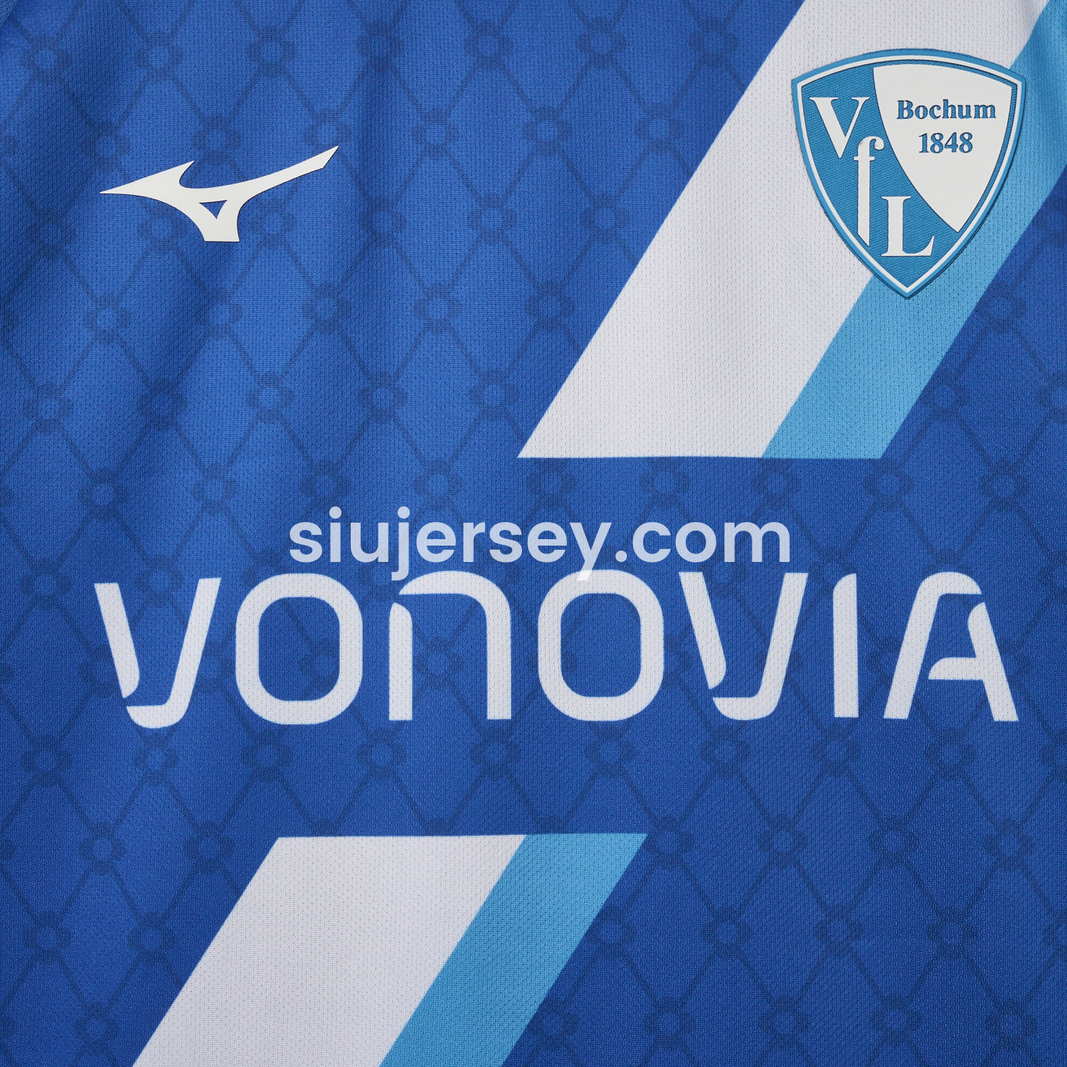 SIUjerseys-Bochum 24-25 White Slanted Stripe Special Jersey with Sponsors - Fans Version