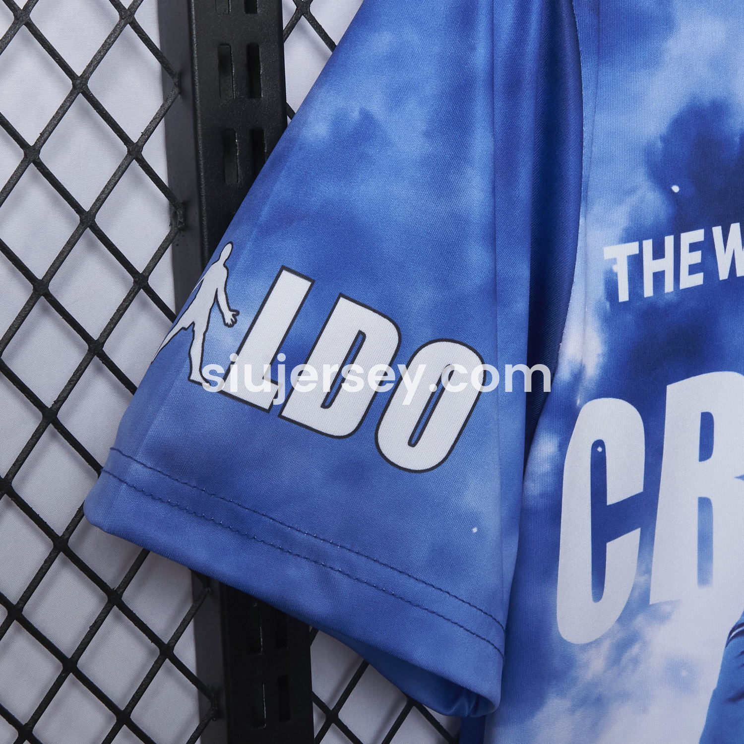 SIUjerseys-Cristiano Ronaldo Real Madrid 2017-18 Away Career Commemorative Jersey - Fans Version