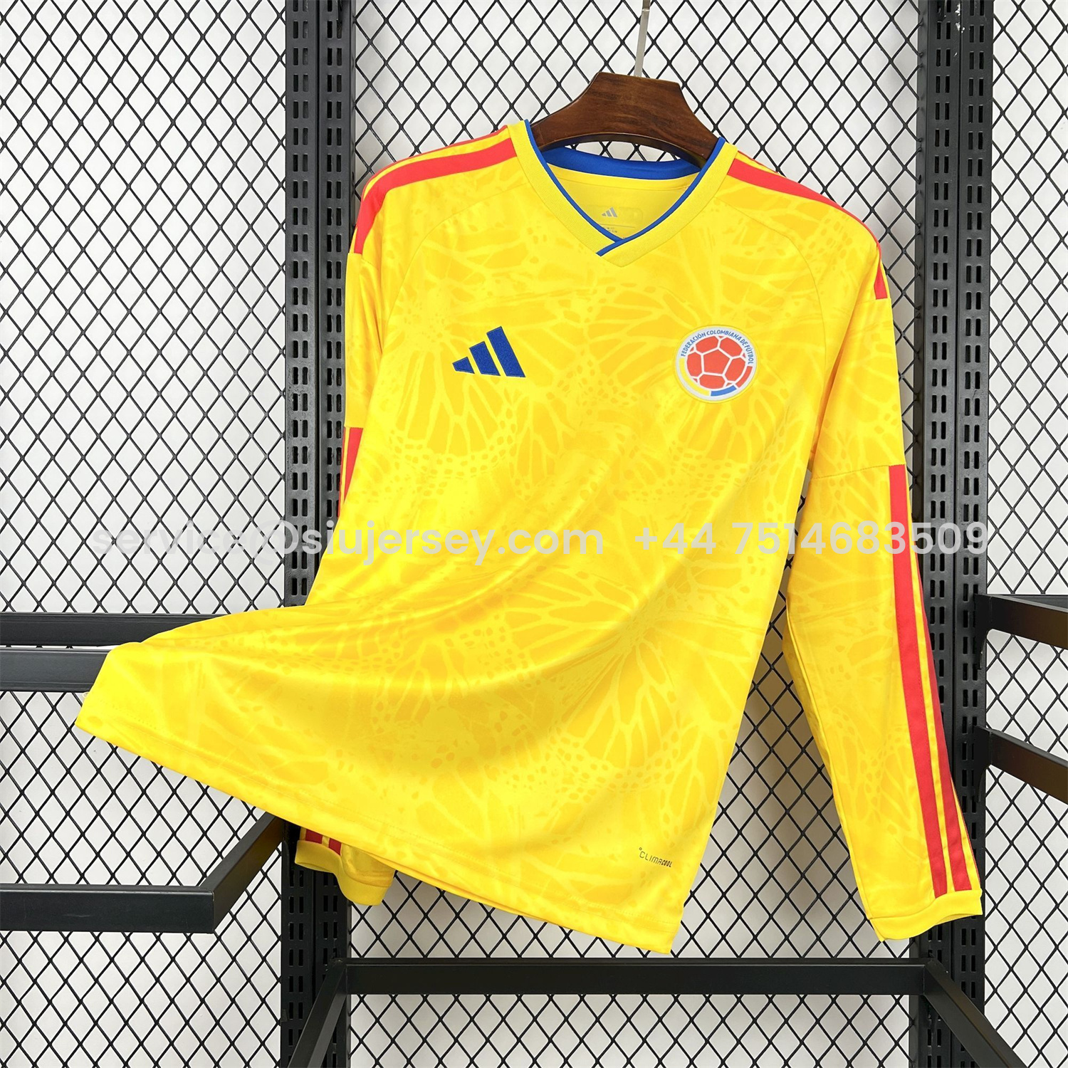 SIUjerseys-Colombia 2026 Home Long Sleeves Jersey - Fans Version