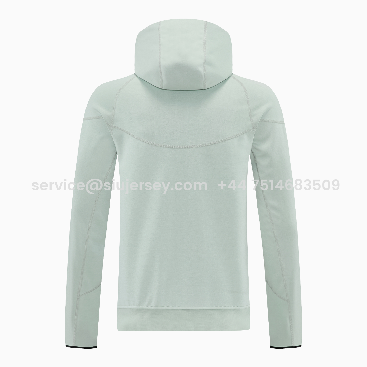 SIUjerseys-Inter Milan 25-26 Hooded Windbreaker Training Set - Grey Green Top & Pants