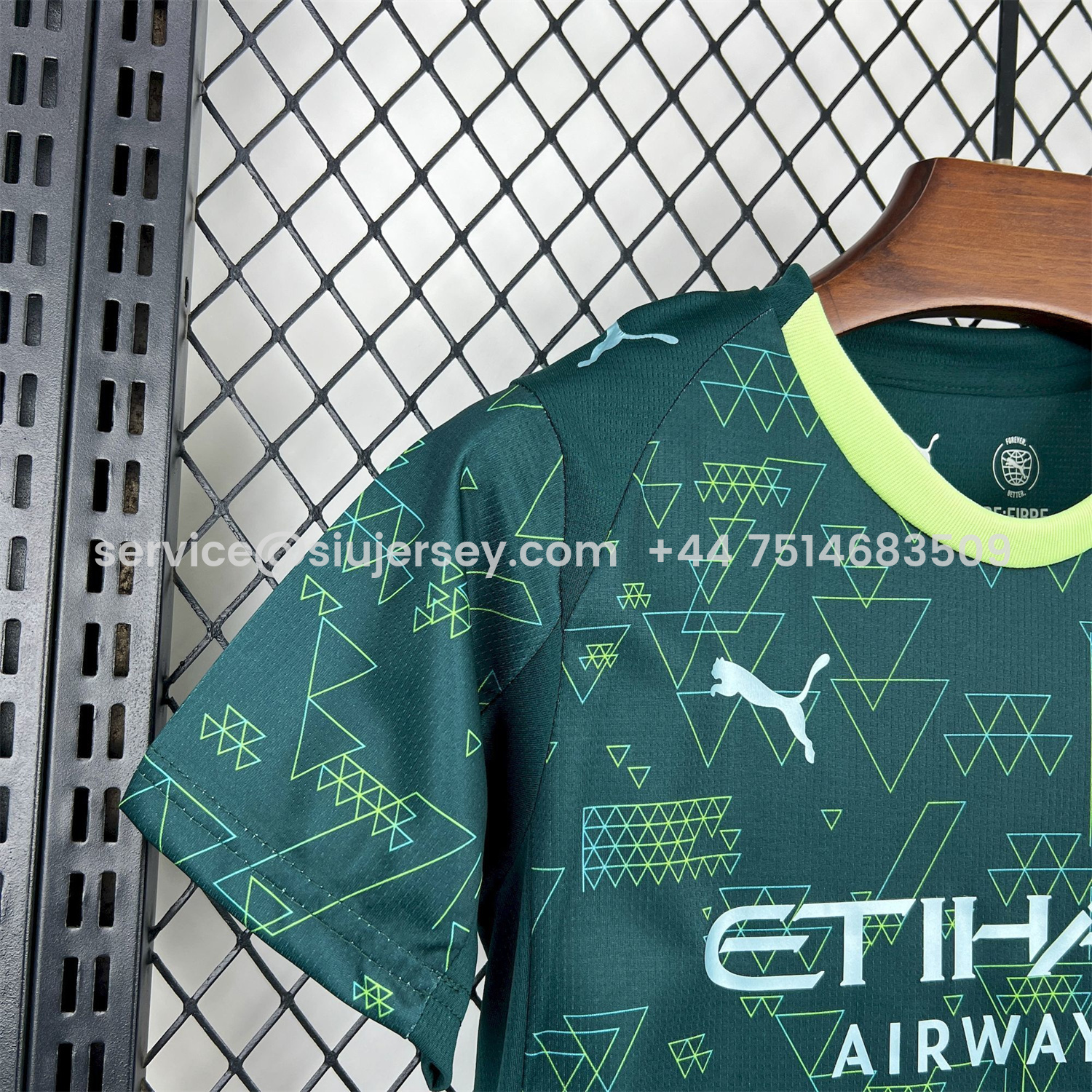 SIUjerseys-Manchester City 25-26 Fourth Green Kids Kit