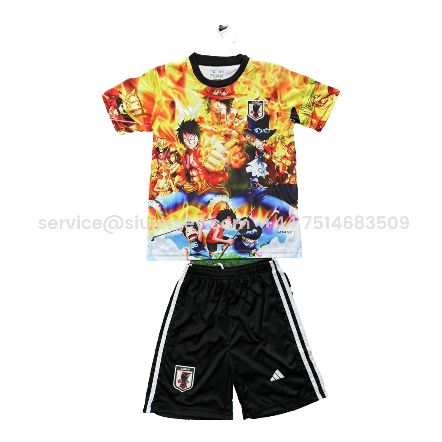 SIUjerseys-Japan 25-26 Luffy & Ace & Sabo's Fiery Triple-Attack Special Kids Kit