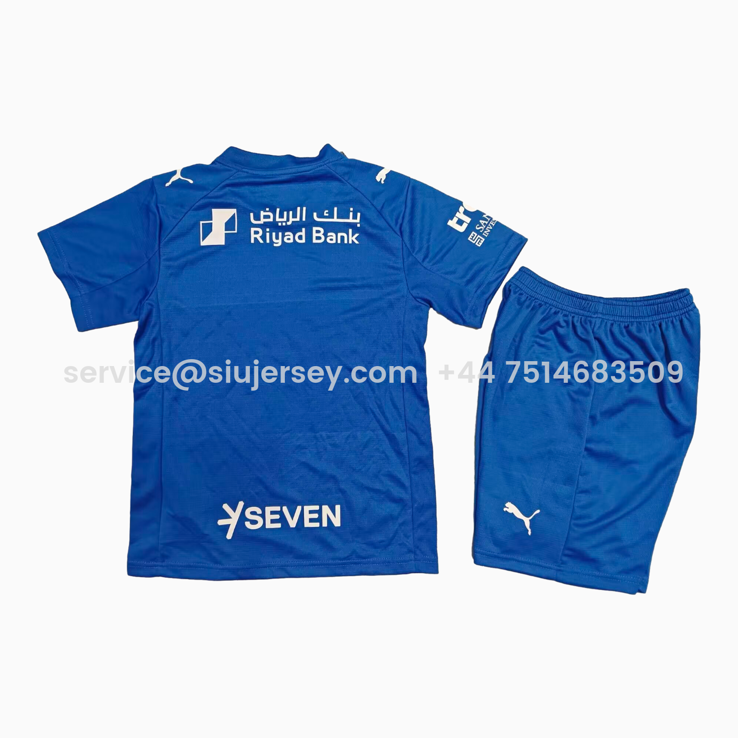 SIUjerseys-Al Hilal Riyadh Crescent 25-26 Home Kids Kit