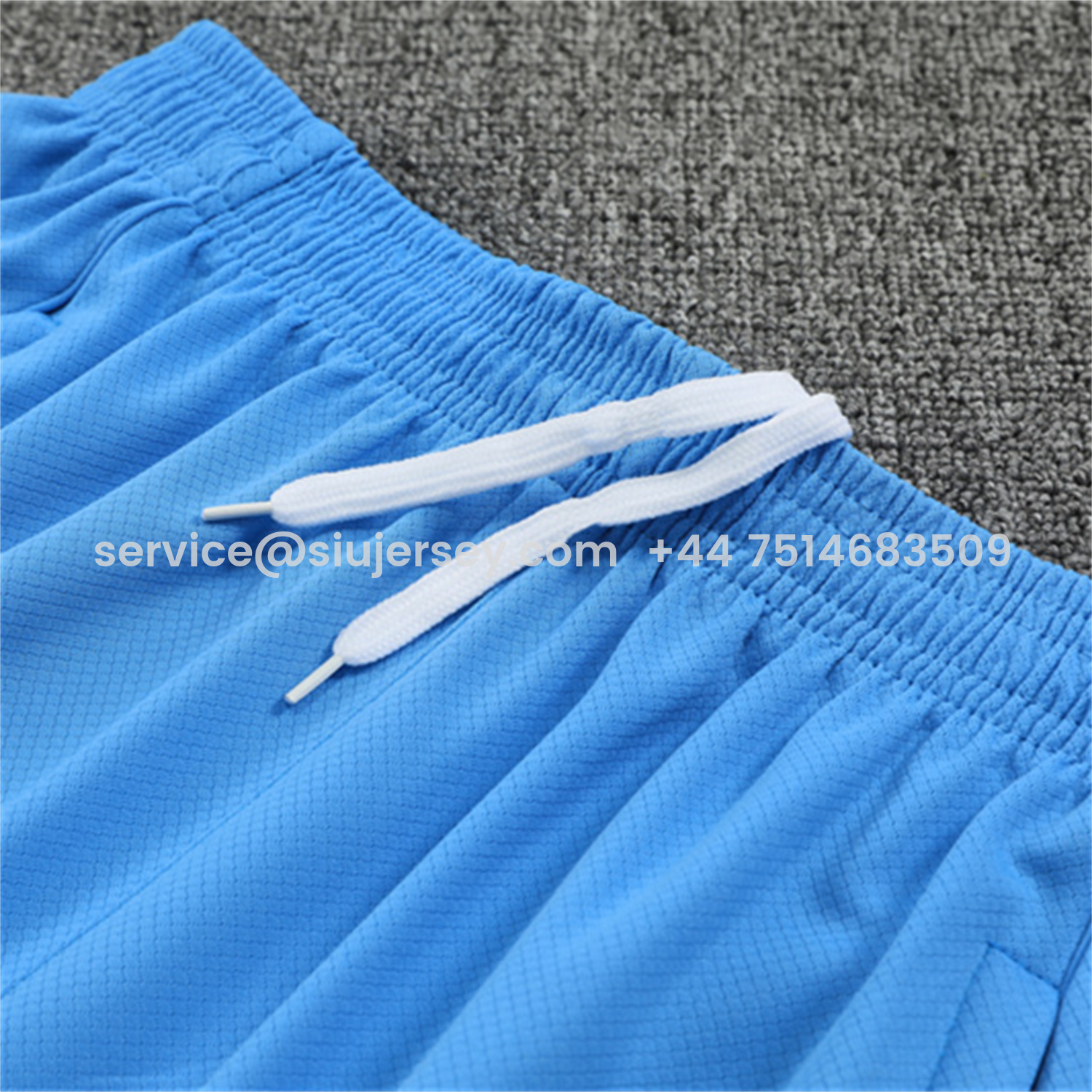 SIUjerseys-Real Madrid 25-26 Short-Sleeve Training Set - Sky Blue Top and Sky Blue Shorts