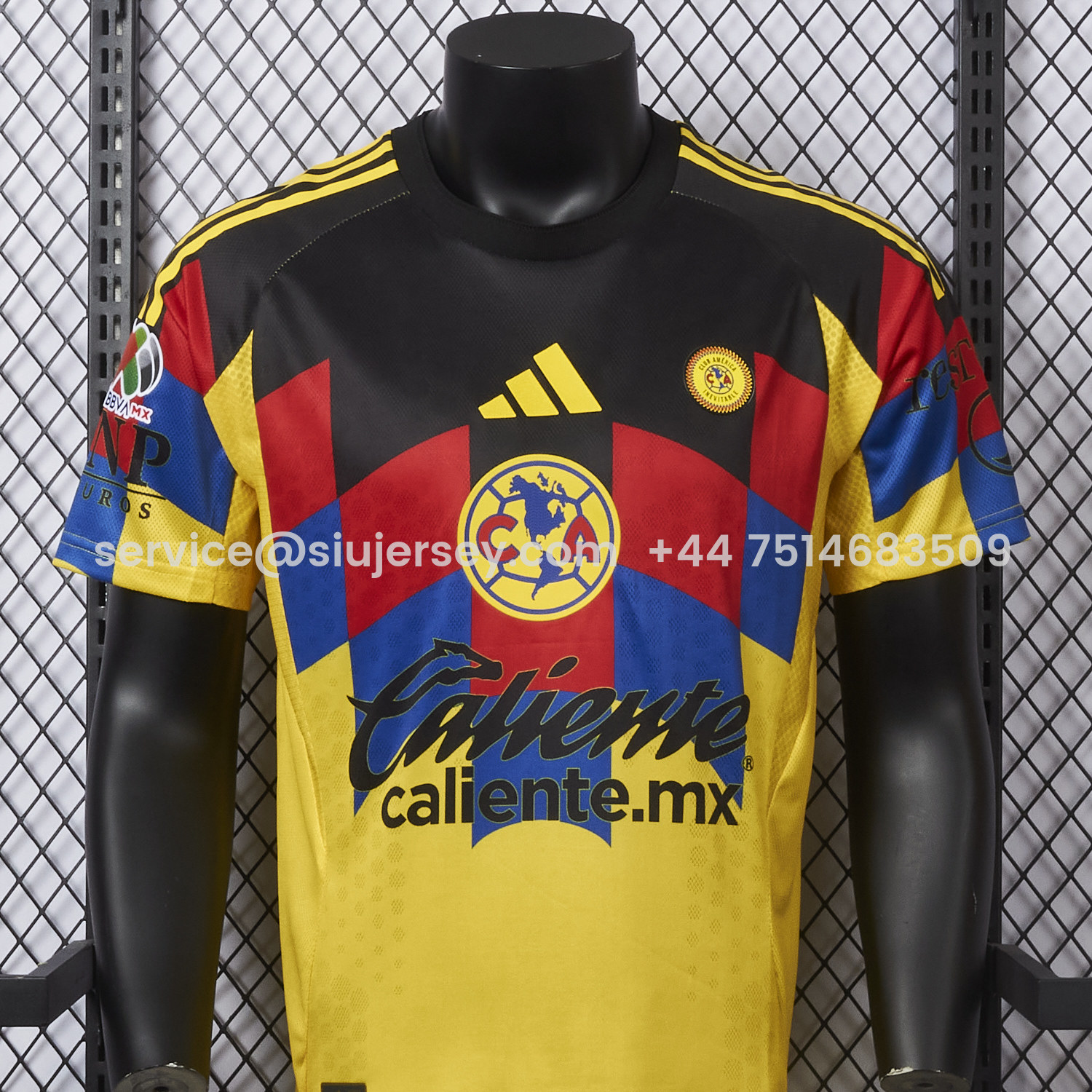 SIUjerseys-【Three-color Font】Club América 25-26 Home Yellow Jersey - Player Version