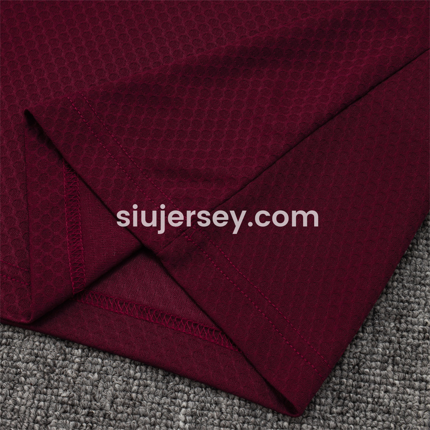 SIUjerseys-Bayern Munich 25-26 POLO Short-Sleeve Training Set - Deep Red Top and Pants