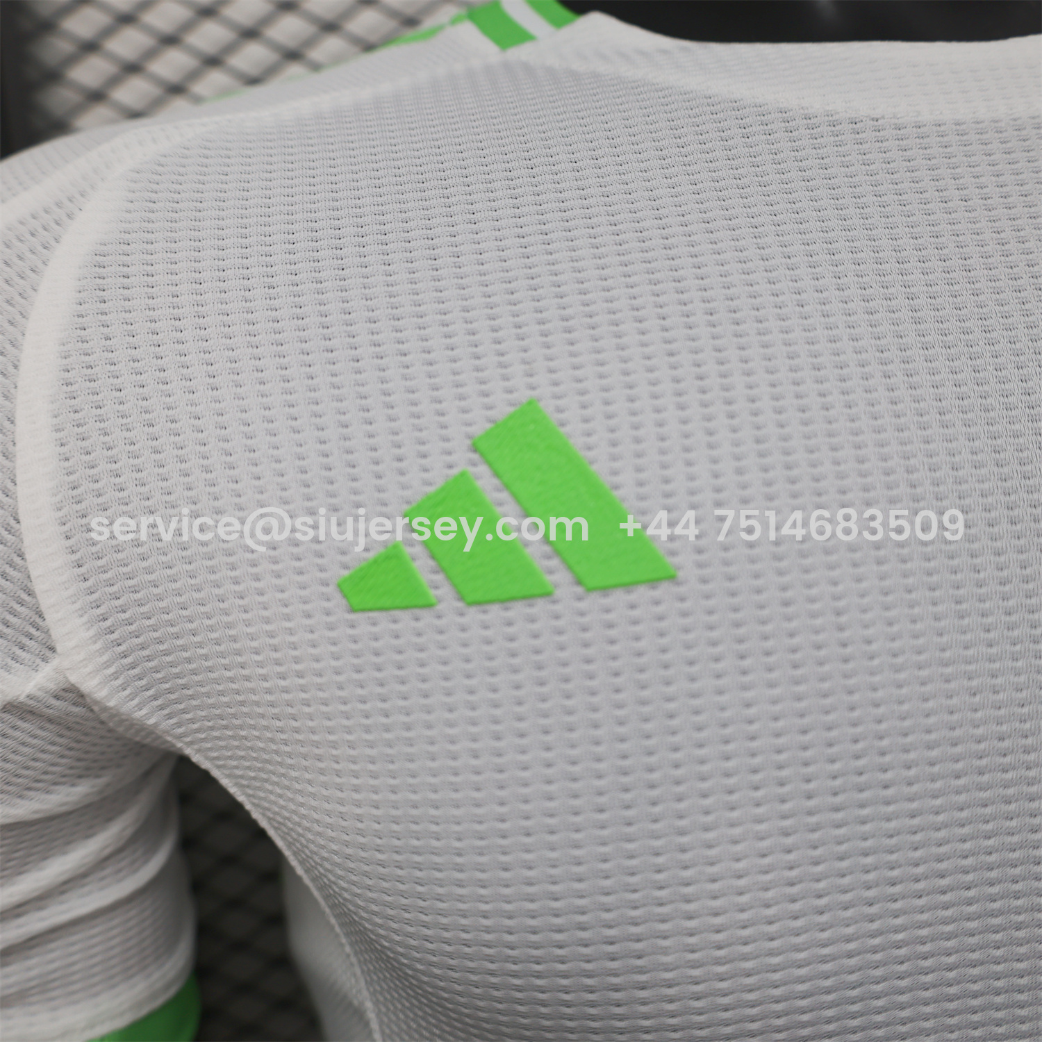 SIUjerseys-Algeria 25-26 Whie Jersey with Green - Player Version