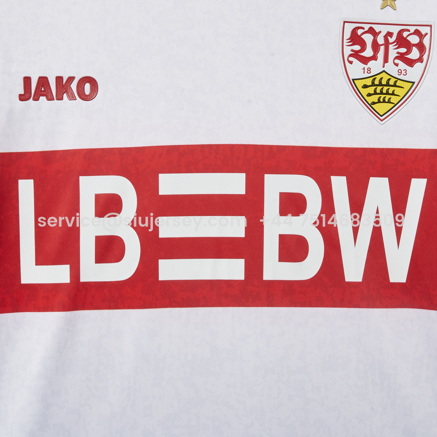 SIUjerseys-VfB Stuttgart 25-26 European Home Long Sleeves Jersey - Fans Version