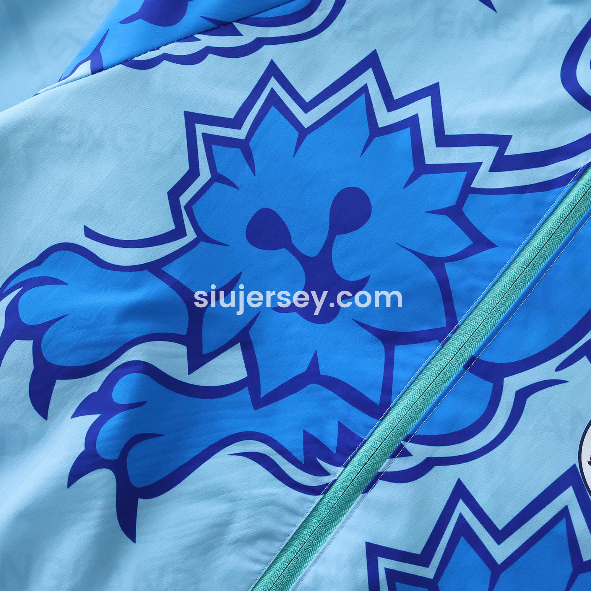 SIUjerseys-Retro England 1992 Third Double Sided Reversible Windbreaker - Blue & Green