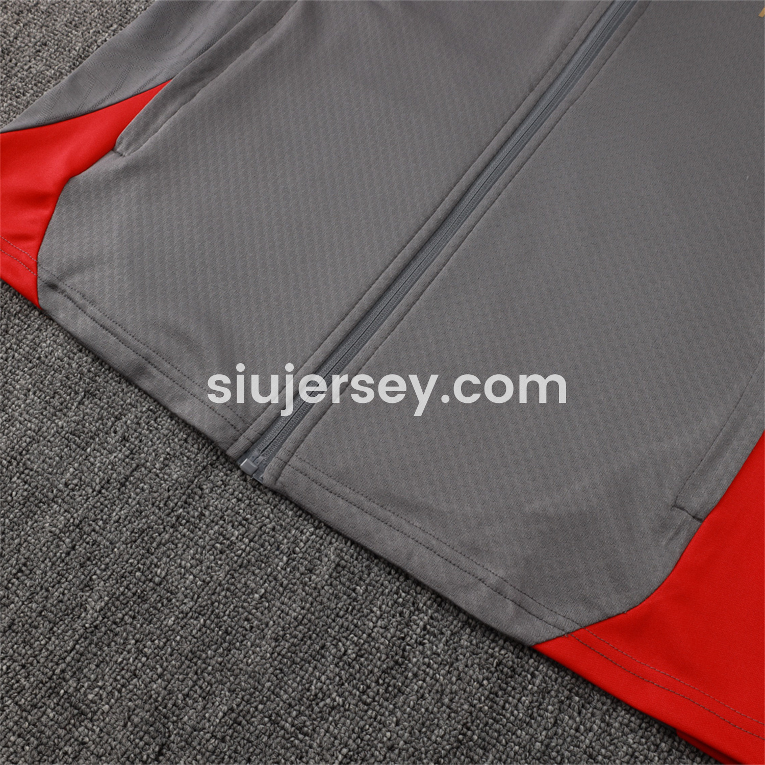 SIUjerseys-AC Milan 25-26 Jacket Training Tracksuit - Grey top & Grey Pants