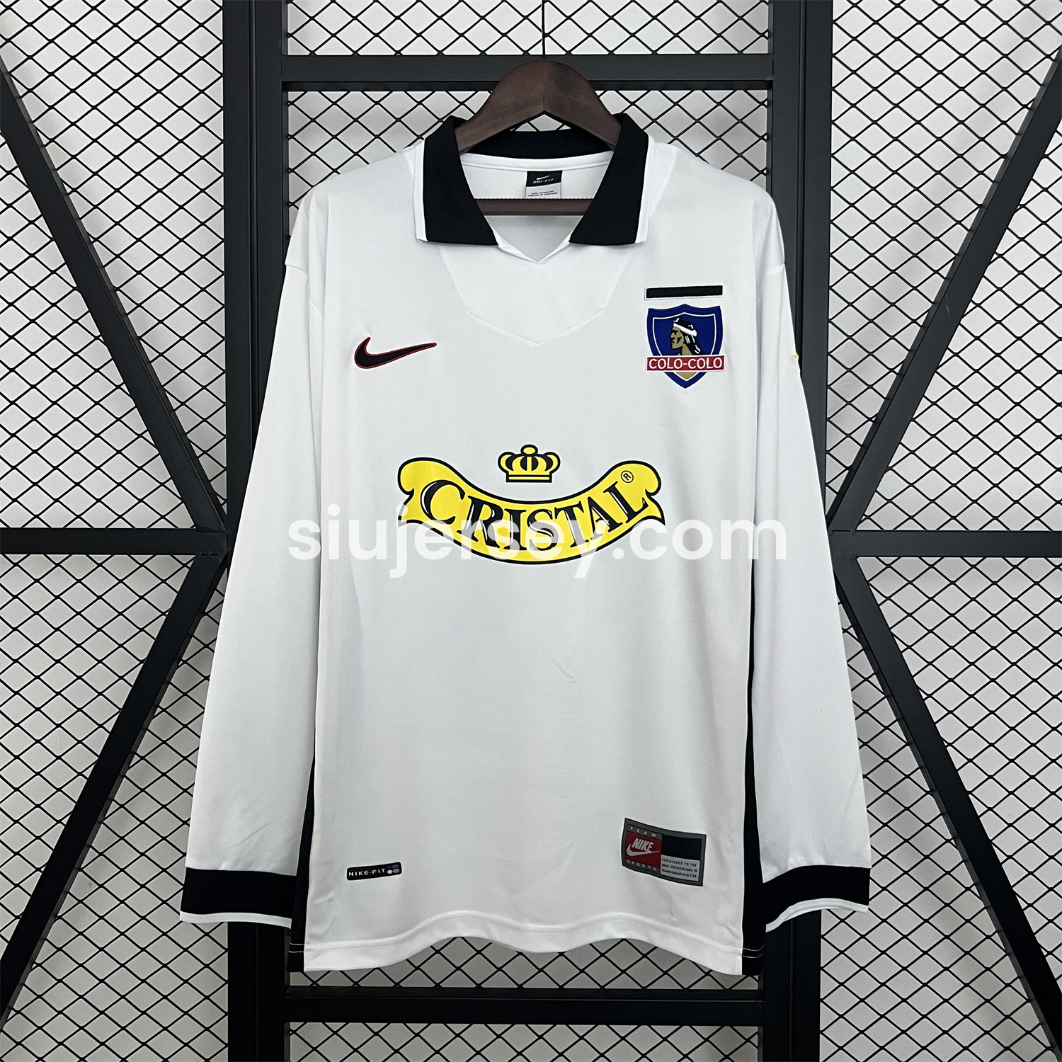 SIUjerseys-Retro Colo Colo 1998-99 Home Long Sleeves Jersey