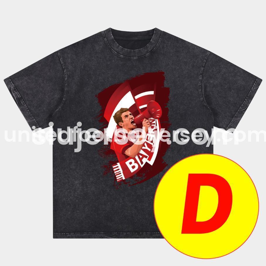 SIUjerseys-Bayern Munich 125th Legendary Players Oversized Washed T-Shirt