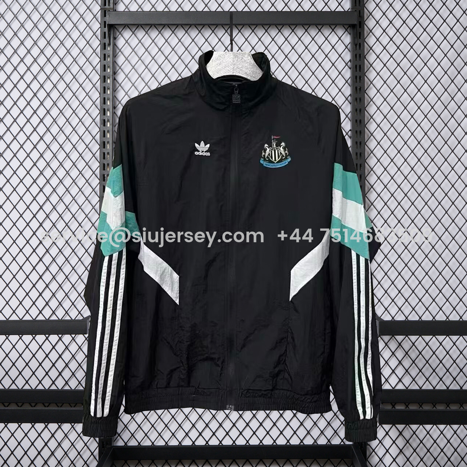 SIUjerseys-Newcastle United 25-26 Windbreaker Jacket - Black And Green
