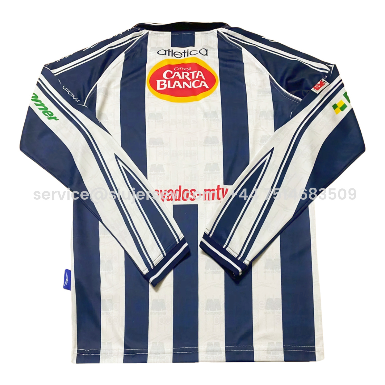 SIUjerseys-Retro Rayados Monterrey 1999-00 Home Long Sleeves Jersey