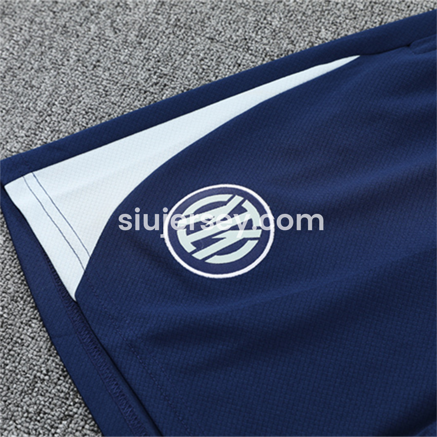 SIUjerseys-Inter Milan 25-26 Short-Sleeve Training Set - Deep Blue Top & Deep Blue shorts