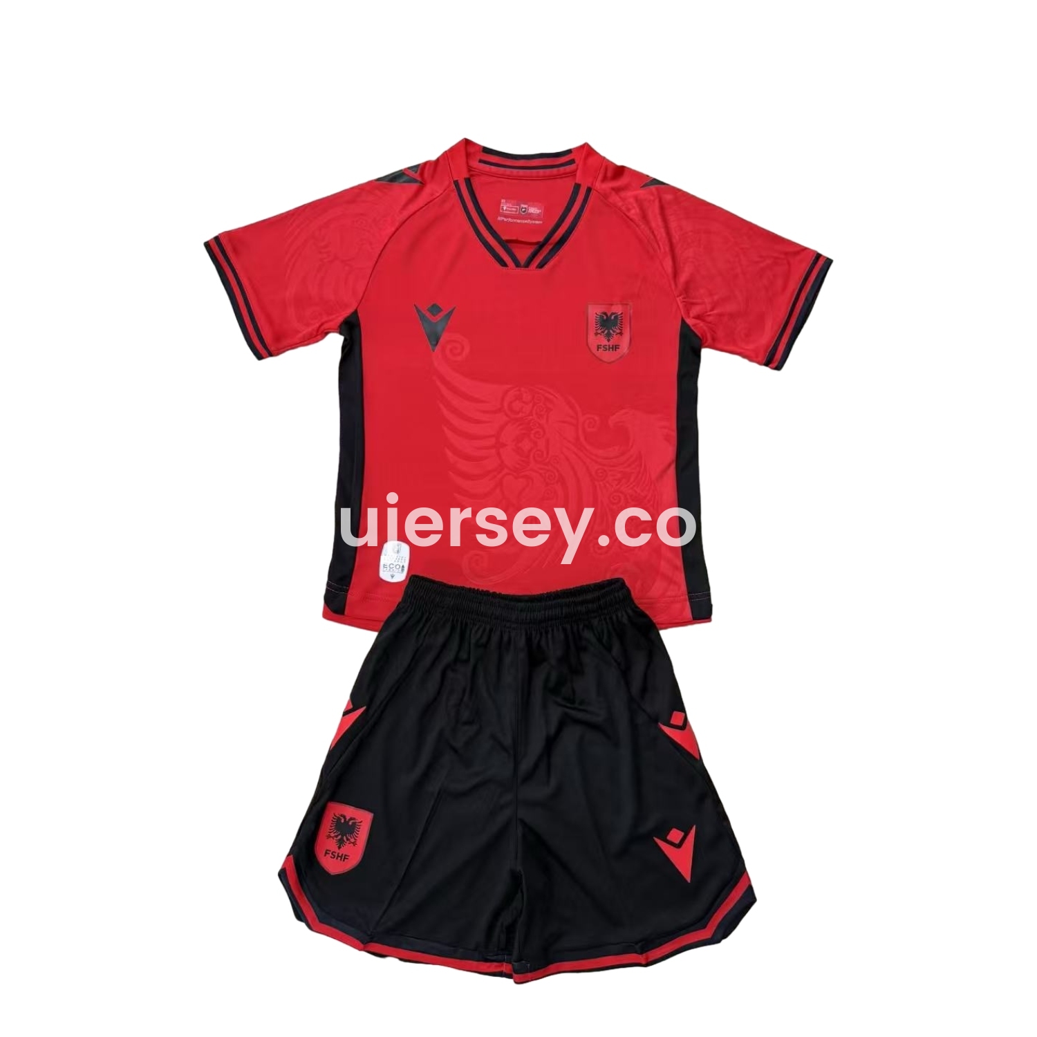 SIUjerseys-Albania 25-26 Home Men's Adult Jersey Set - Fans Version