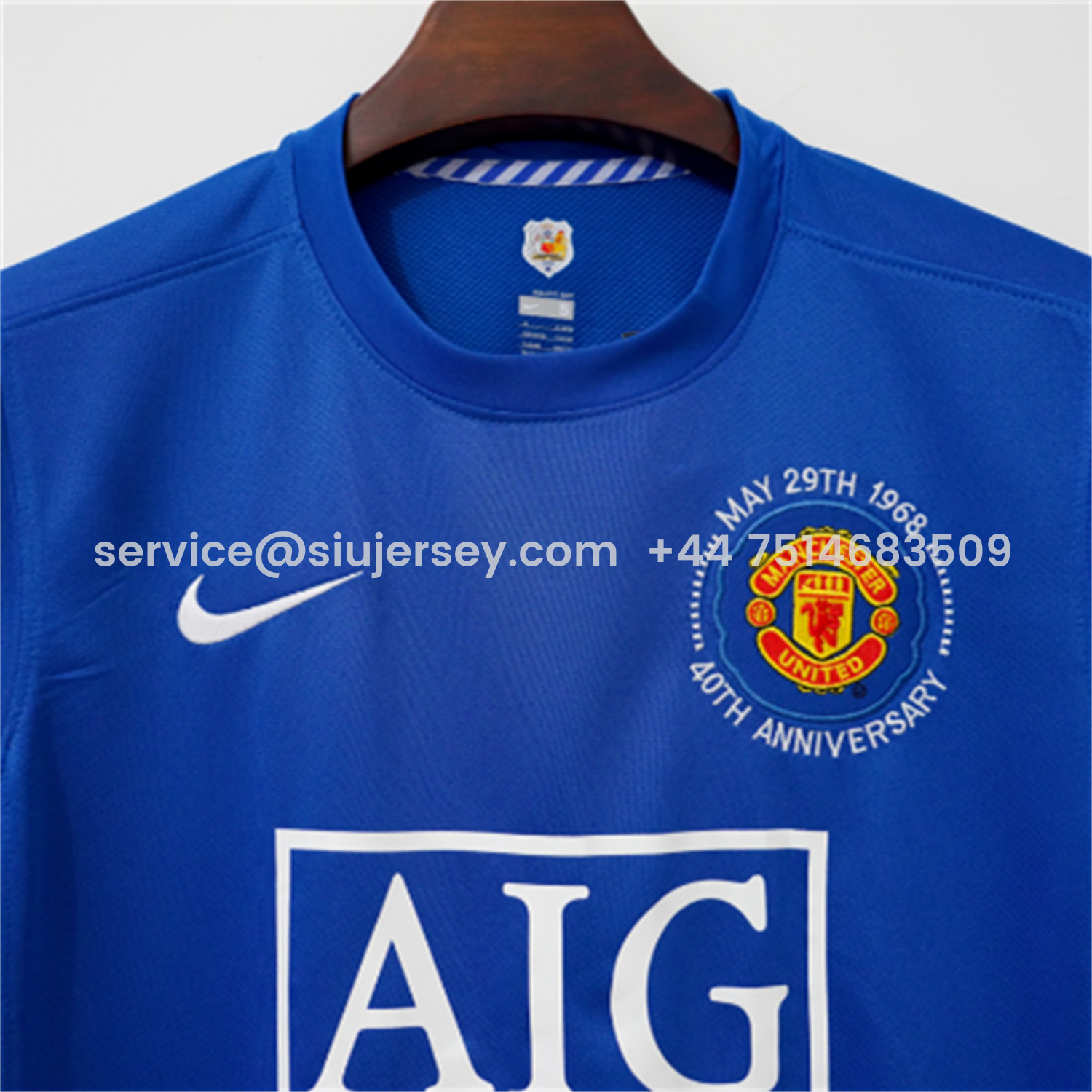 SIUjerseys-Retro Manchester United 08-09 Third 40th Anniversary Long Sleeve Jersey