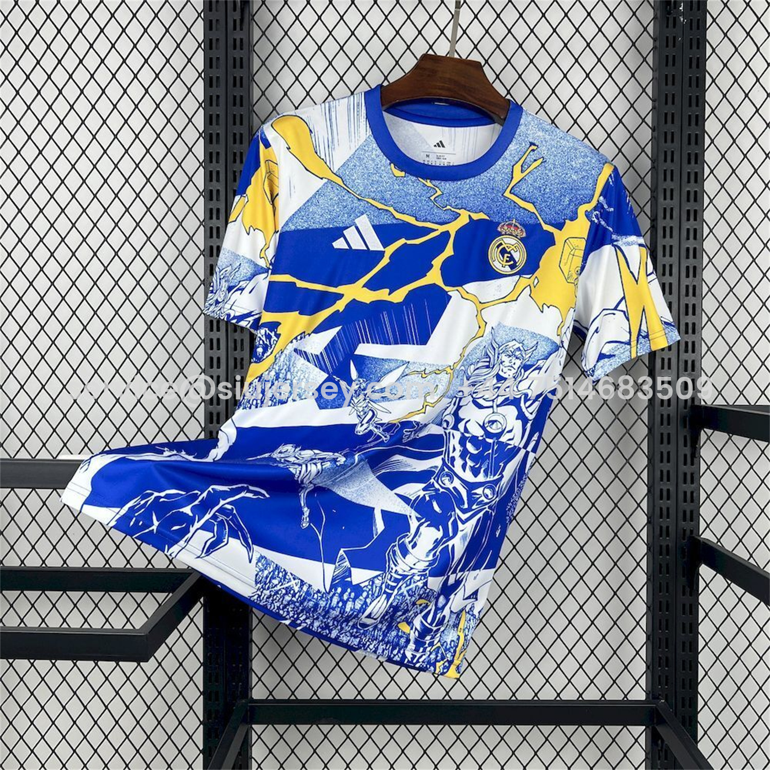 SIUjerseys-Real Madrid 25-26 Comics Blue And White Special Jersey - Fans Version