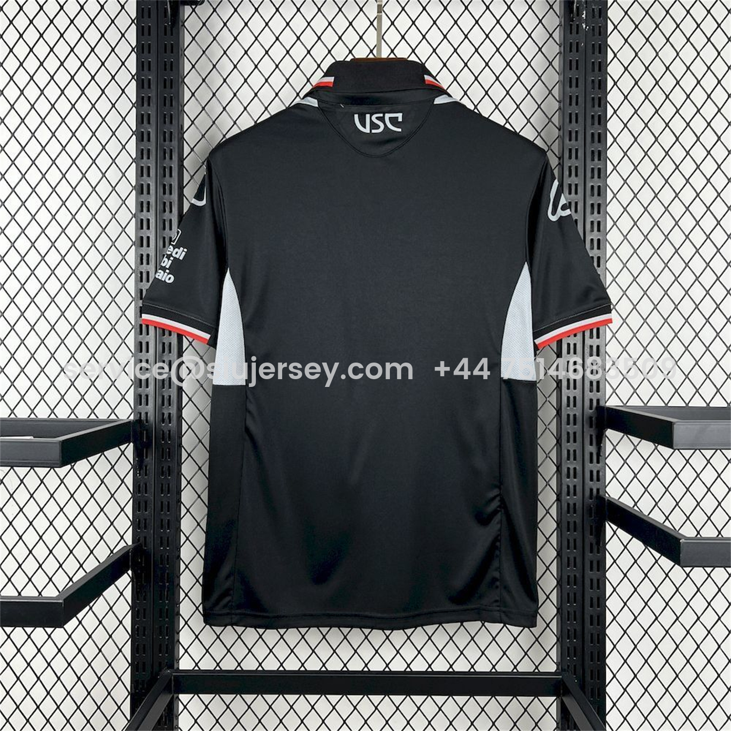 SIUjerseys-Cremonese 25-26 Third Black Jersey - Fans Version