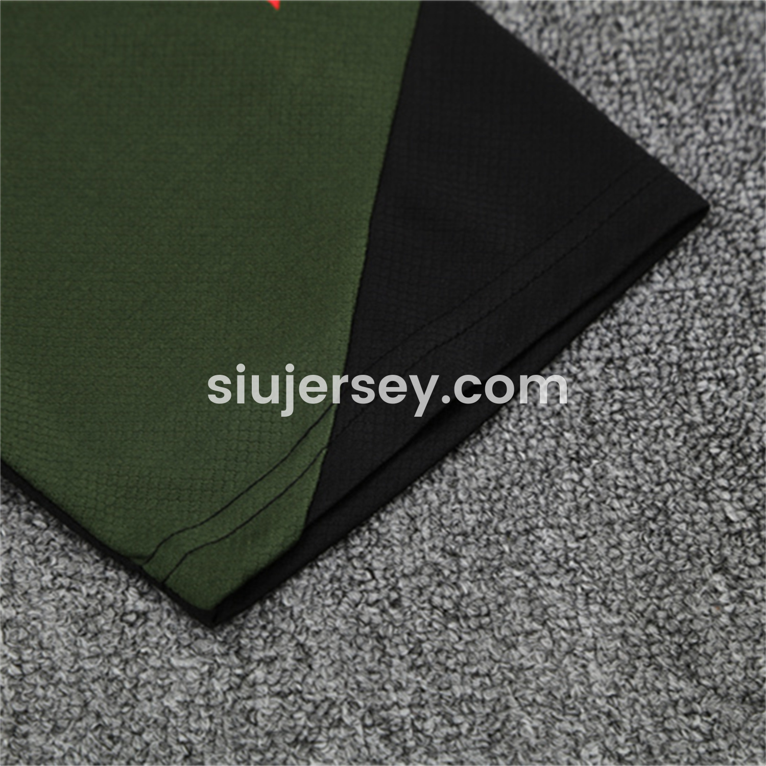 SIUjerseys-Bayern Munich 25-26 Short-Sleeve Training Set - Green Top & Black shorts