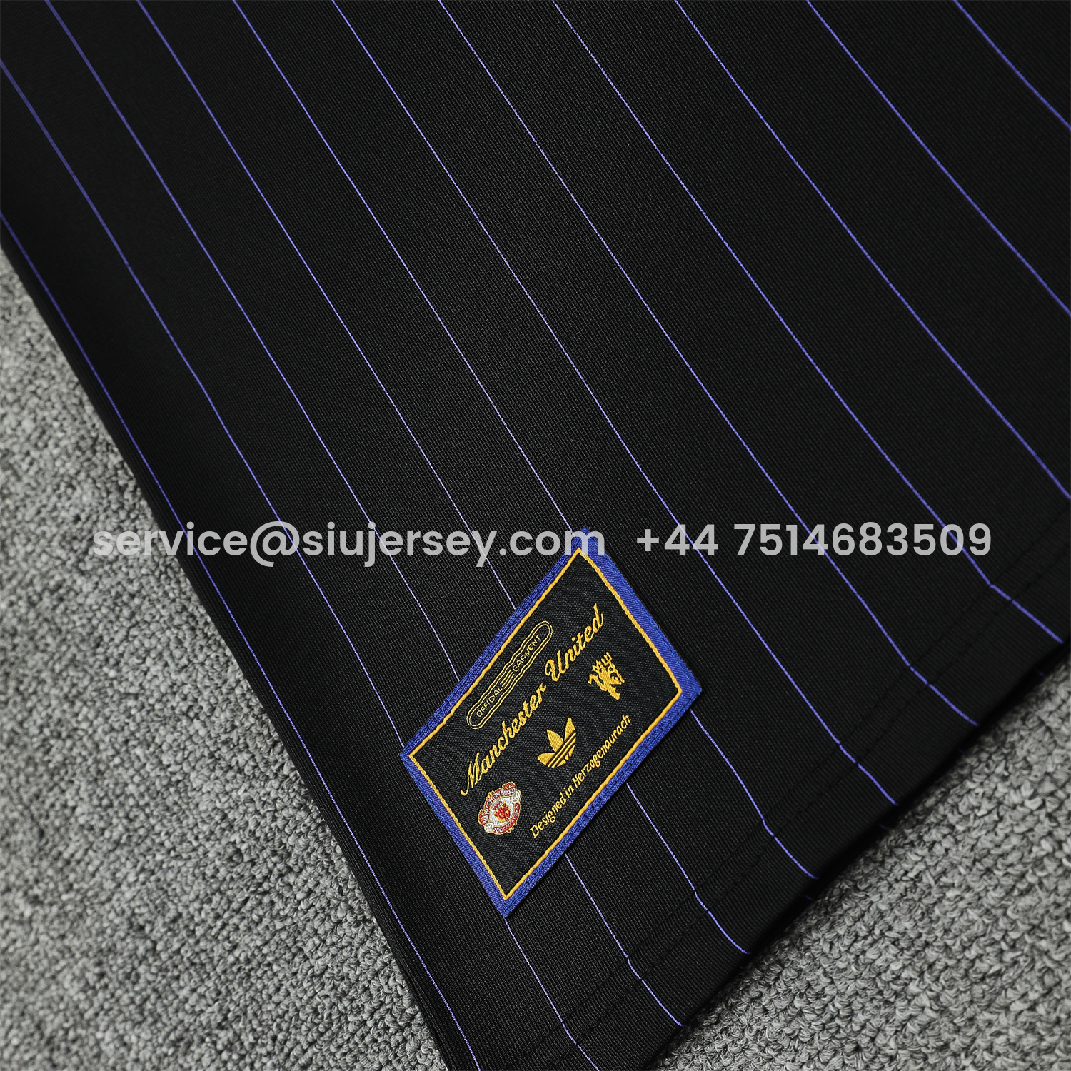 SIUjerseys-Manchester United 25-26 Vest Training Set - Black Top & Black Shorts