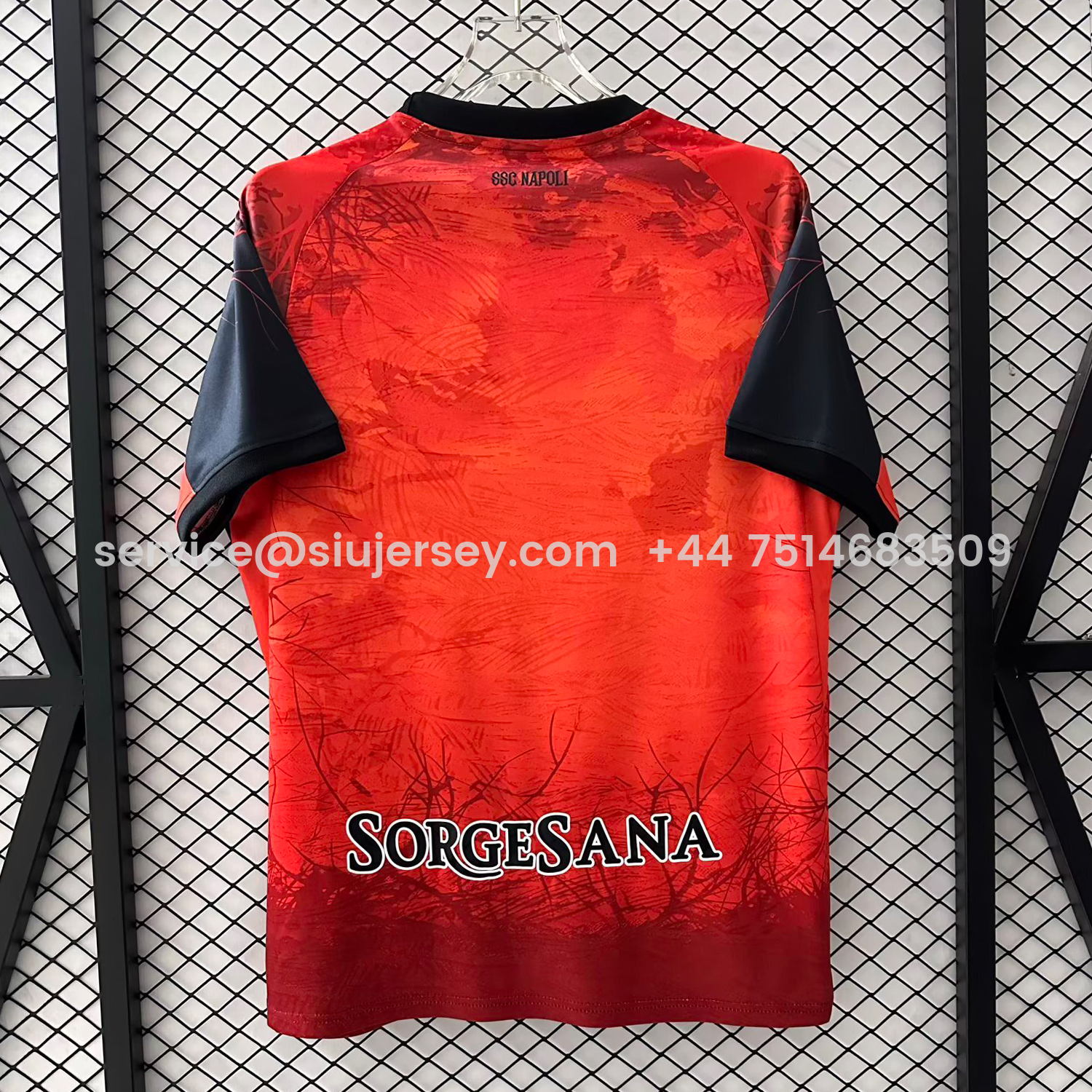 SIUjerseys-Napoli 25-26 Halloween Orange Goalkeeper Jersey - Fans Version