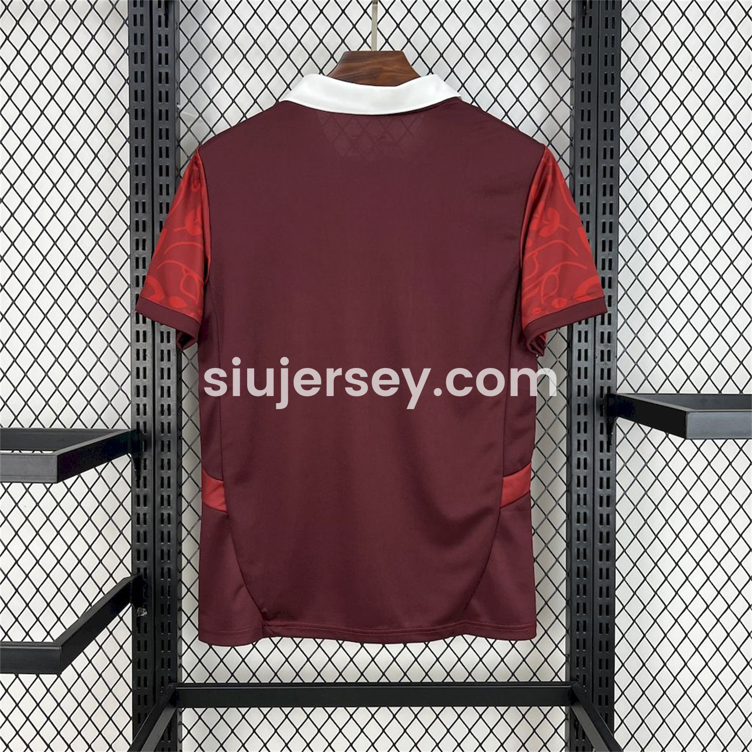 SIUjerseys-Portugal 2025-26 Red Flower Training Jersey - Fans Version