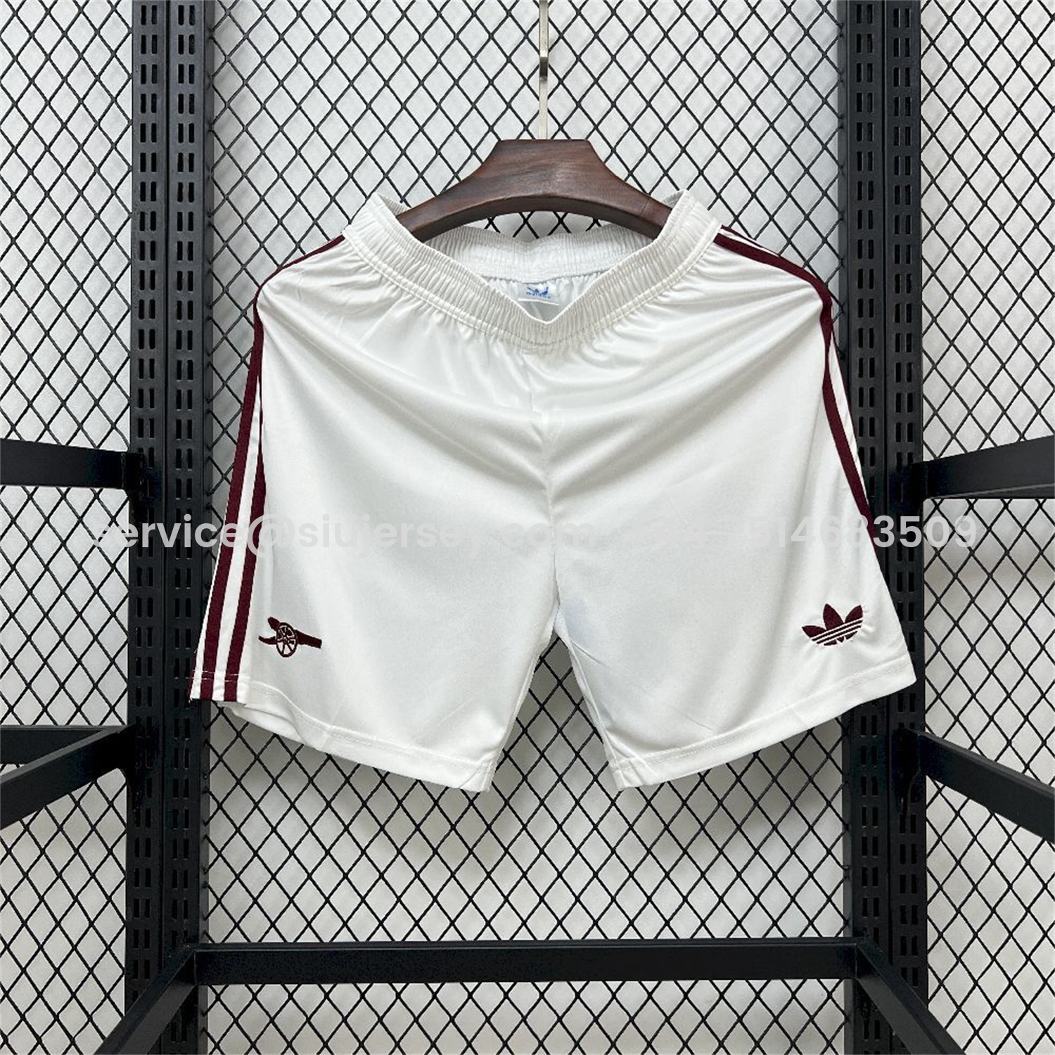 SIUjerseys-Arsenal 25-26 Third White Shorts - Fans Version