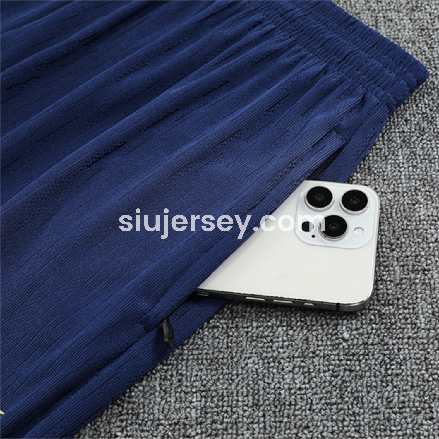 SIUjerseys-Barcelona 25-26 Kid Long Sleeves Training Set - Royal Blue Top & Royal Blue Pants