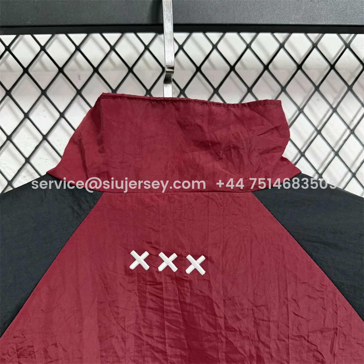 SIUjerseys-Ajax 25-26 Training Windbreaker Jacket - Wine Red