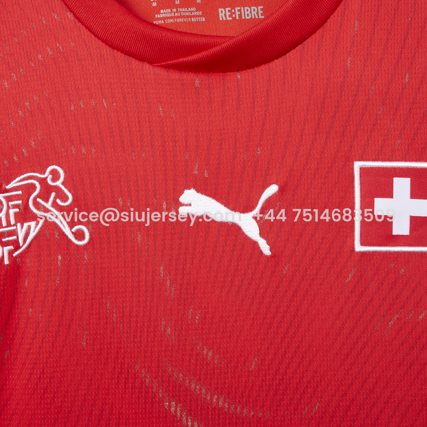 SIUjerseys-Switzerland 25-26 Home (Informal-release Version) Red Jersey - Fans Version