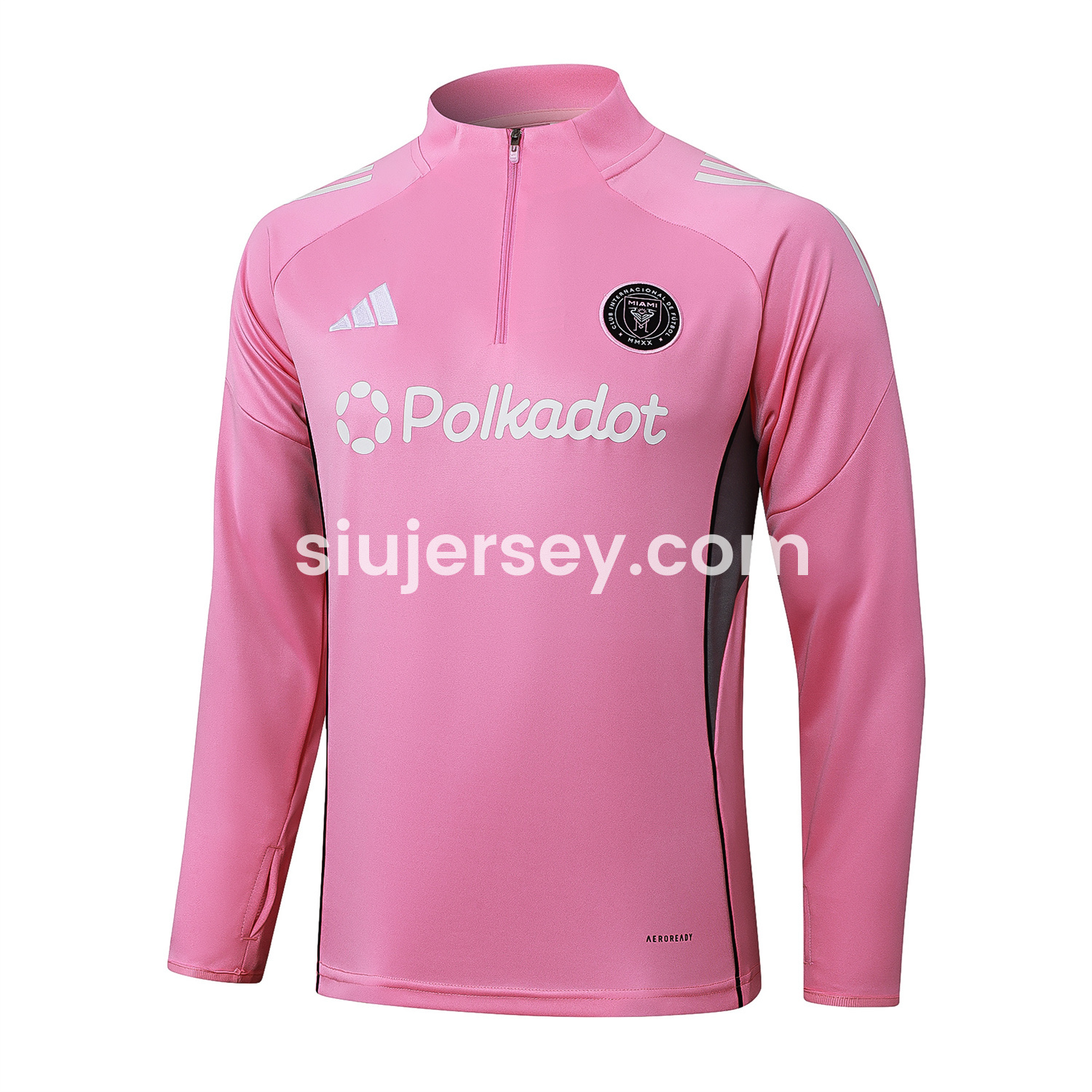 SIUjerseys-INT M.A.M 25-26 Long Sleeves Training Set - Pink Top & Black Pants