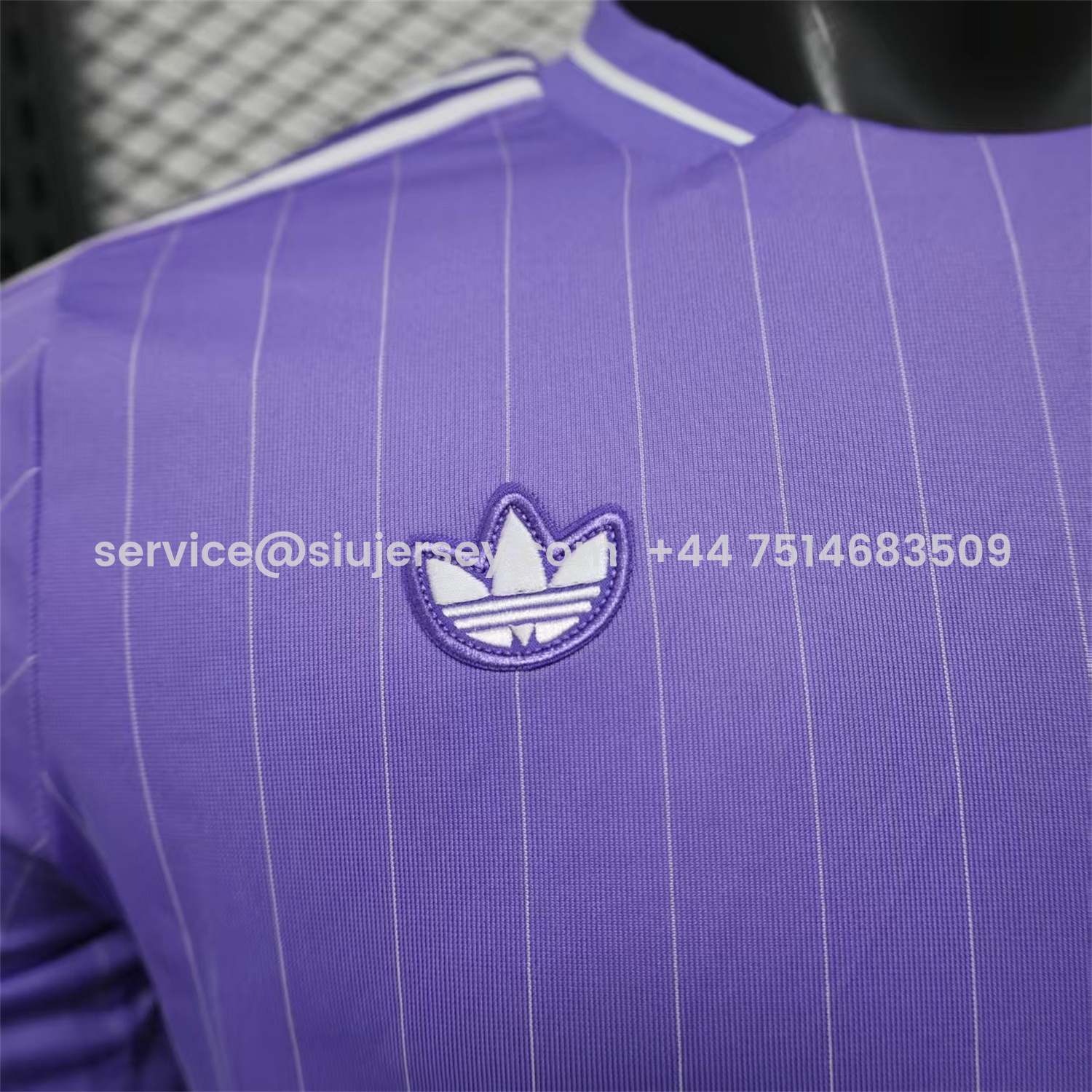 SIUjerseys-Real Madrid 25-26 Icon Range Trefoil Light Purple Travel Jersey - Player Version