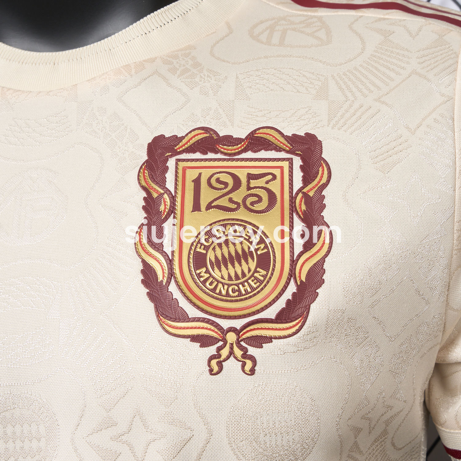 SIUjerseys-Bayern Munich 2025 Apricot 125th Anniversary Jersey - Player Version