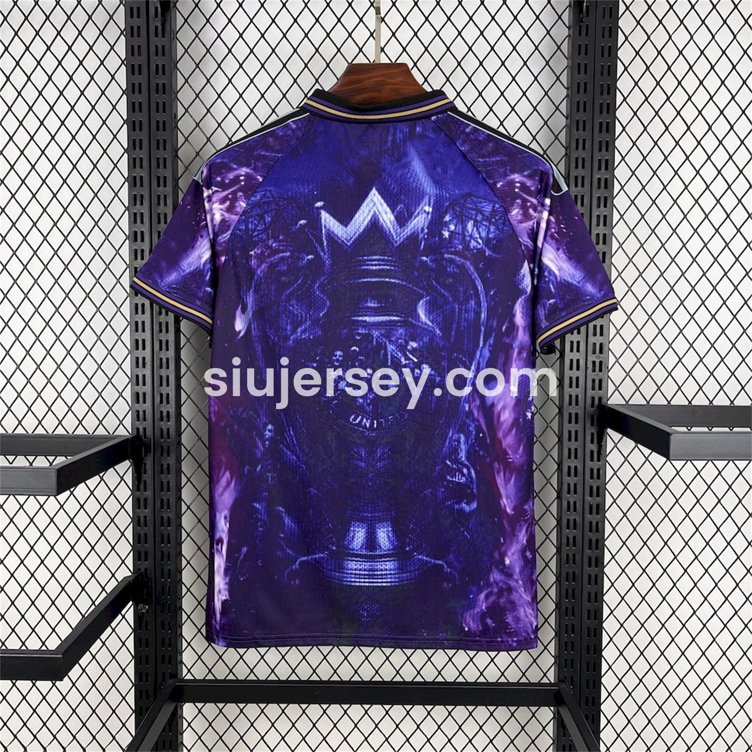 SIUjerseys-Manchester United 25-26 Blue and Purple Premier League Championship Trophy Special Edition Jersey - Fans Version
