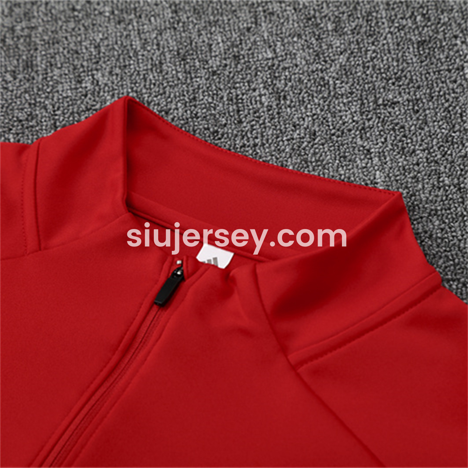 SIUjerseys-Manchester United 25-26 Kid Long Sleeves Training Set - Red Top & Black Pants