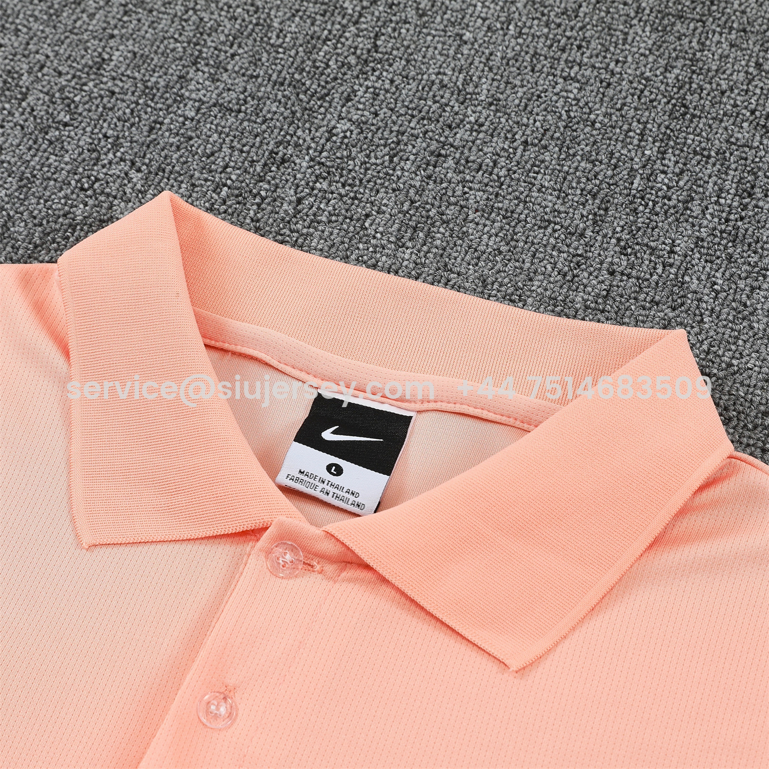 SIUjerseys-Barcelona 25-26 POLO Short-Sleeve Training Set - Pink Top and Dark Blue Pants