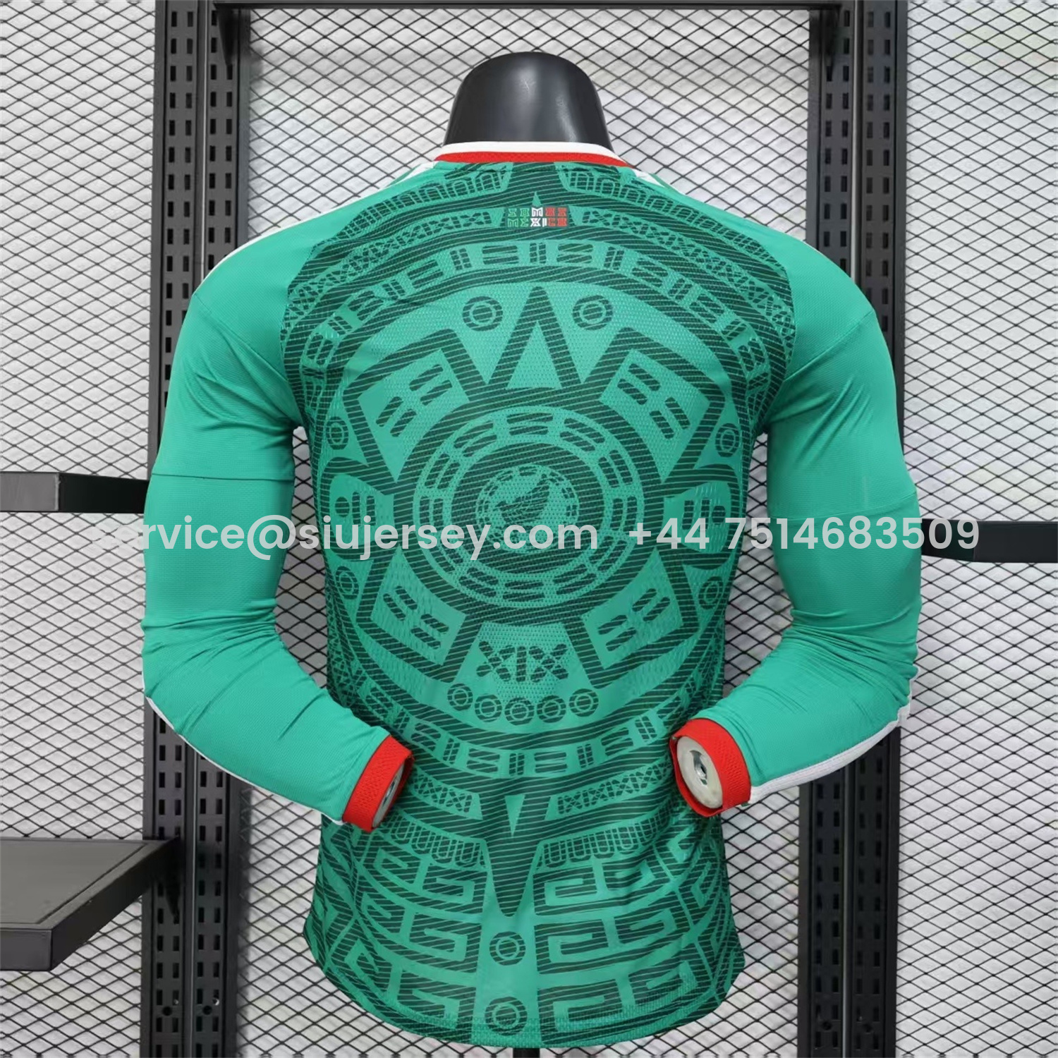 SIUjerseys-Mexico 25-26 Home Long Sleeves Jersey (Leaked Version) - Player Version