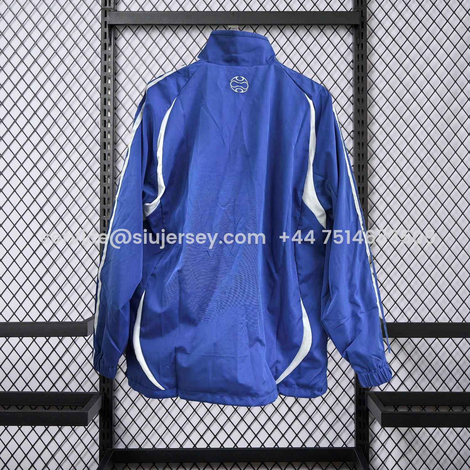 SIUjerseys-Retro Greece 2006 Vintage Style Windbreaker - White & Black