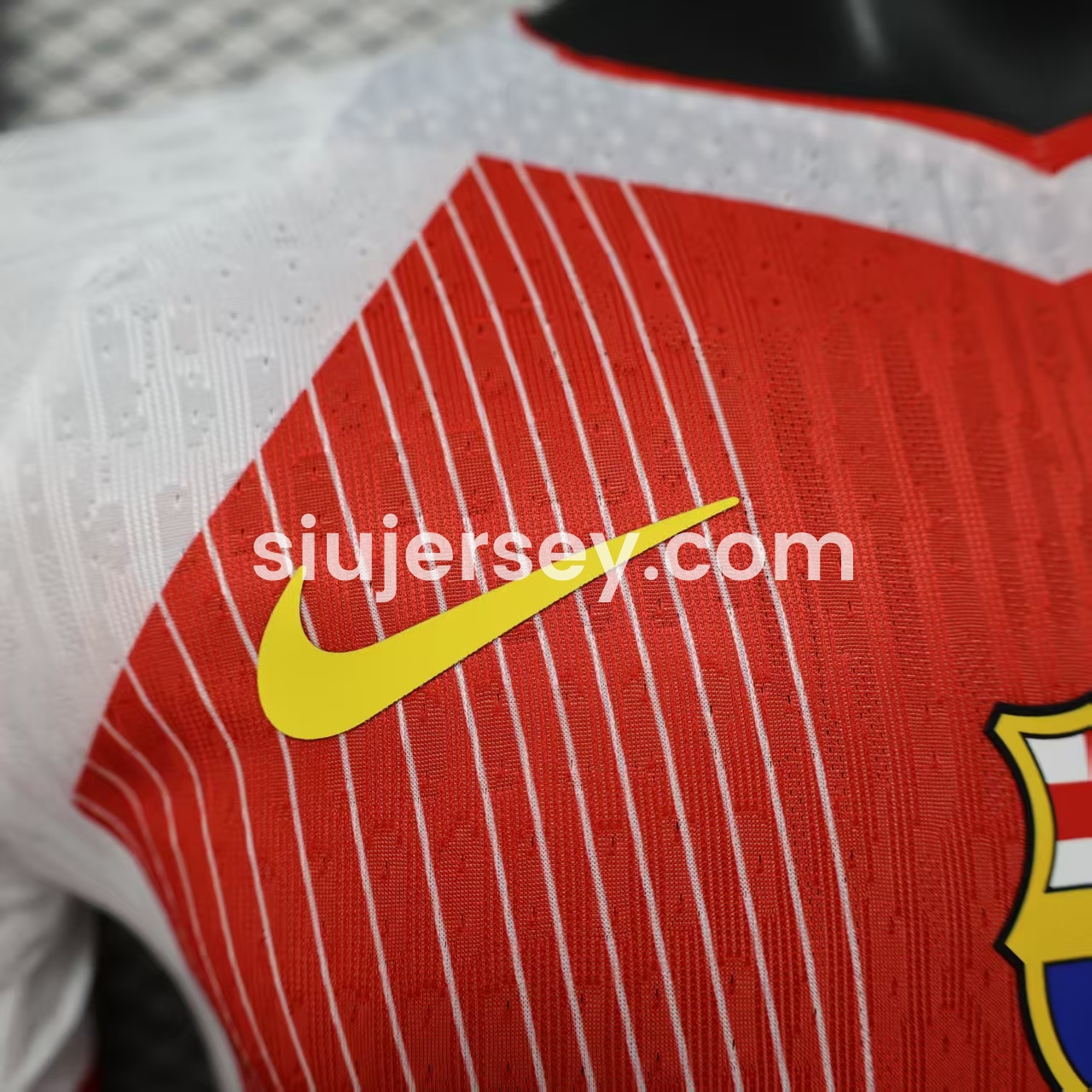 SIUjerseys-Barcelona 25-26 Red & White Big LOGO Special Jersey - Player Version