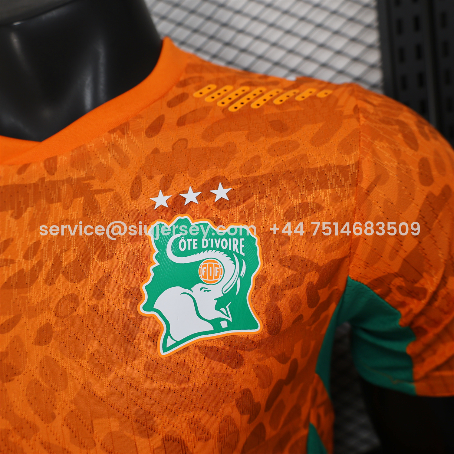 SIUjerseys-Ivory Coast 2026 Home Orange Jersey - Player Version