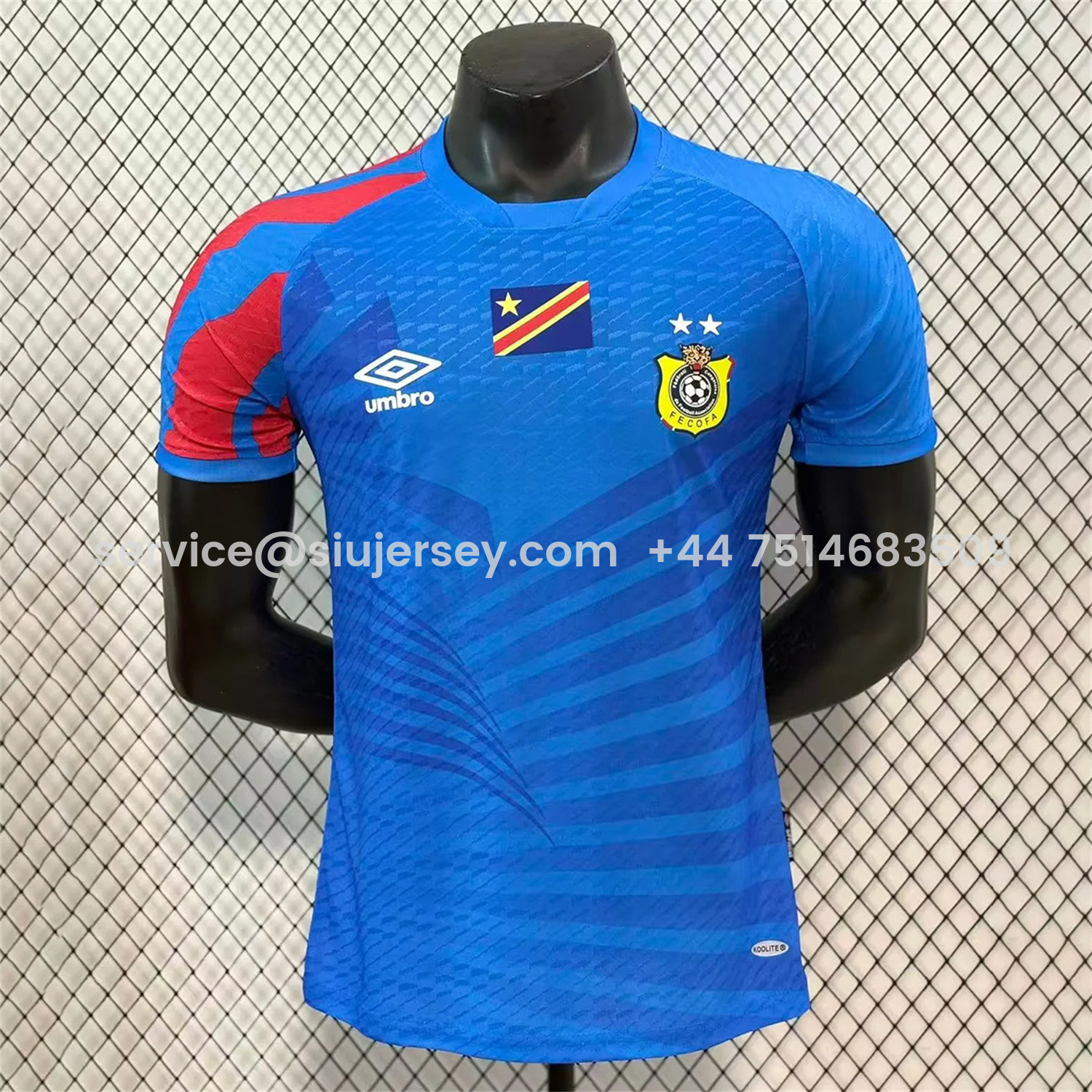 SIUjerseys-Retro Congo 2023 Home Blue Jersey - Player Version