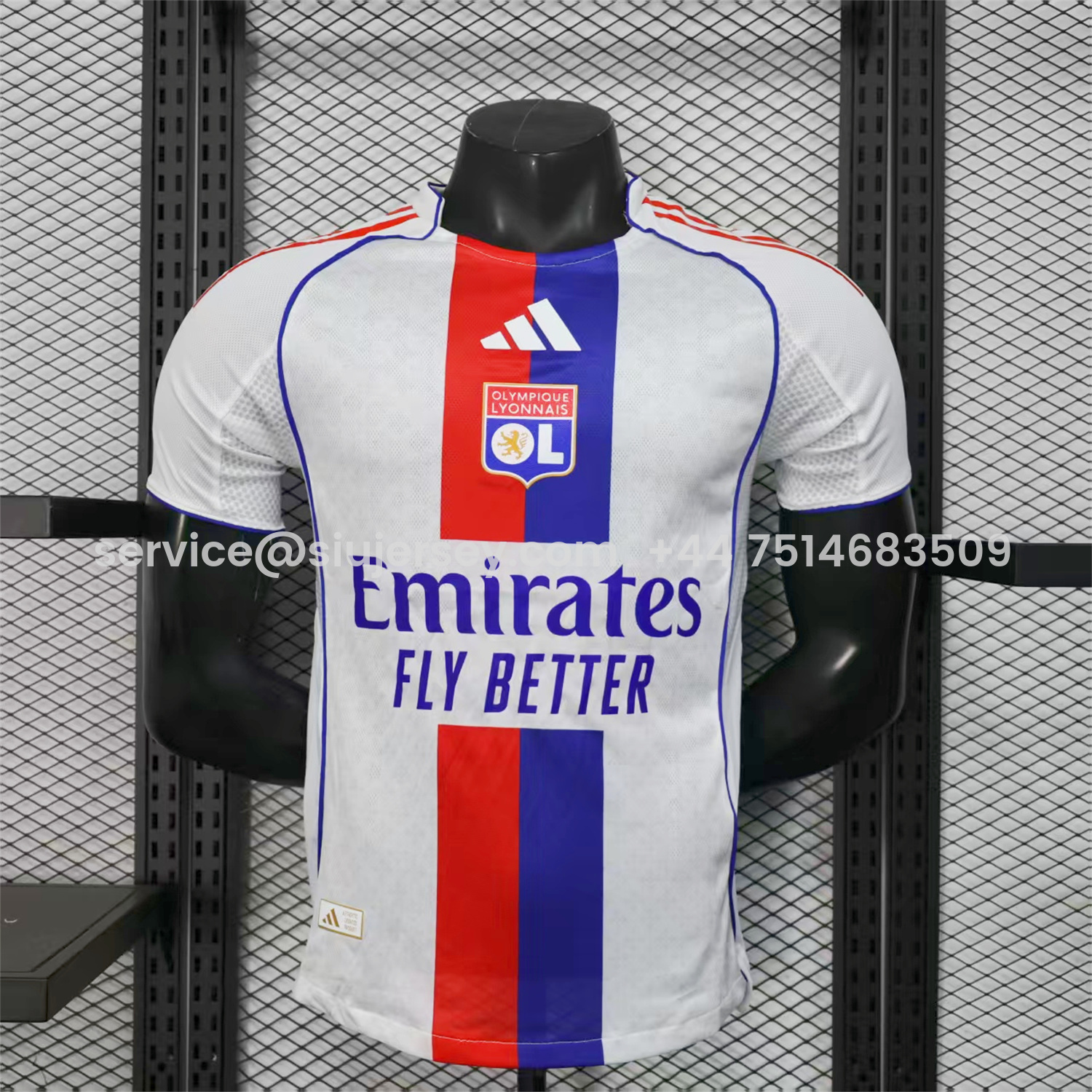 SIUjerseys-Olympique Lyonnais Lyon 25-26 Home White Jersey - Player Version
