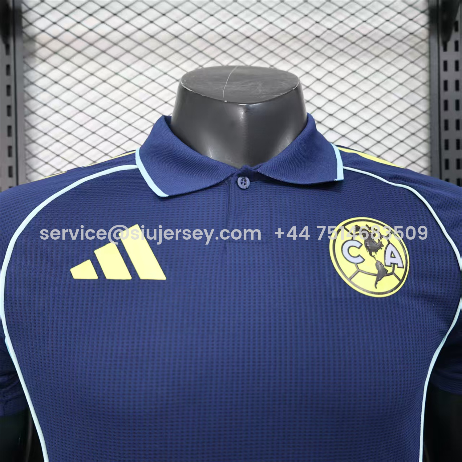 SIUjerseys-Club América 25-26 Navy Blue Travel Training Jersey - Player Version