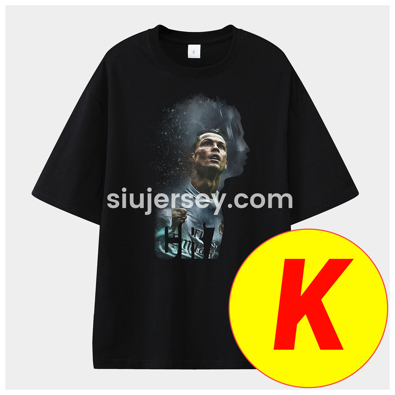 SIUjerseys-Cristiano Ronaldo Portugal Real Madrid Manchester United Unisex Pure Cotton T-shirt