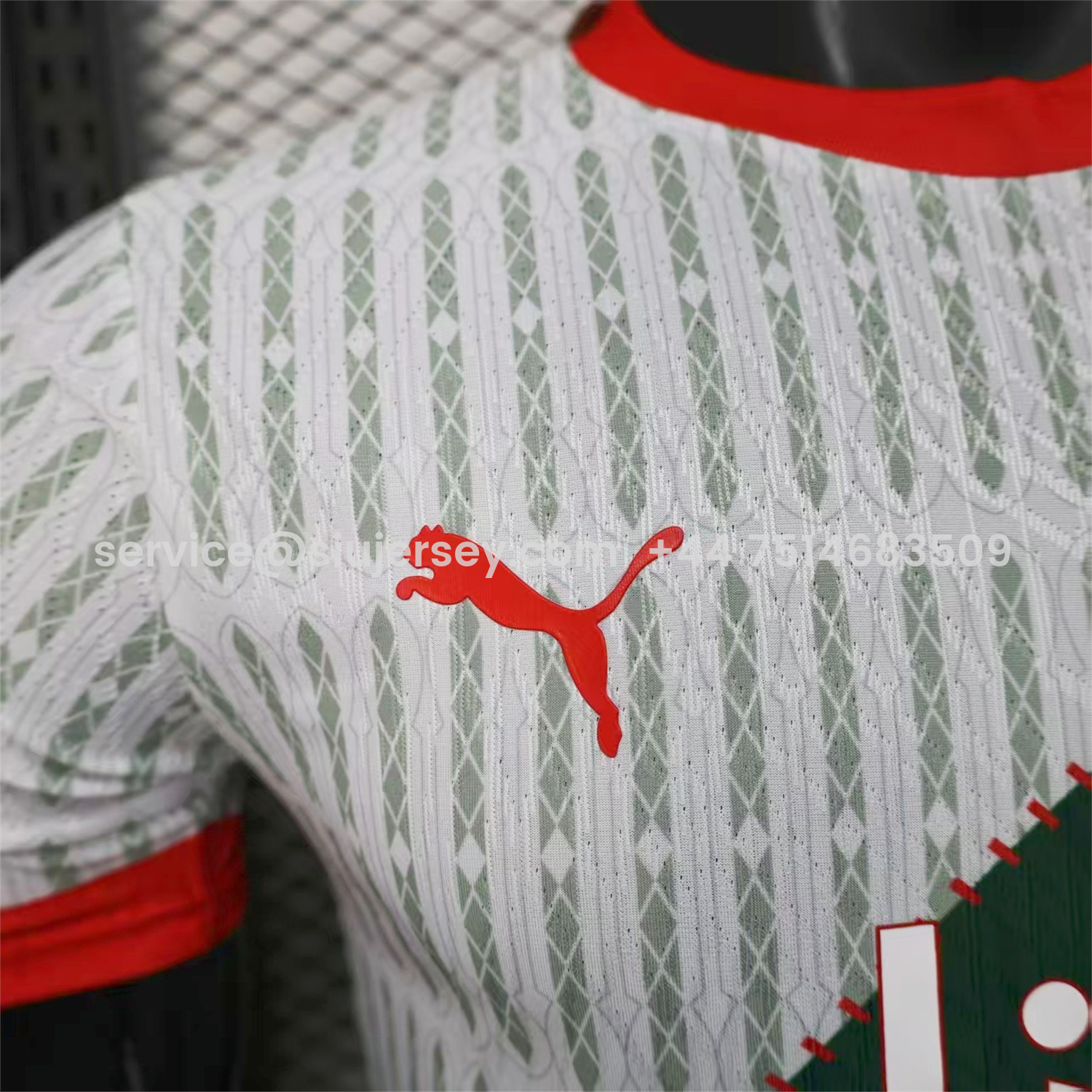 SIUjerseys-Marseille 25-26 Dark Green And White Jersey -Player Version